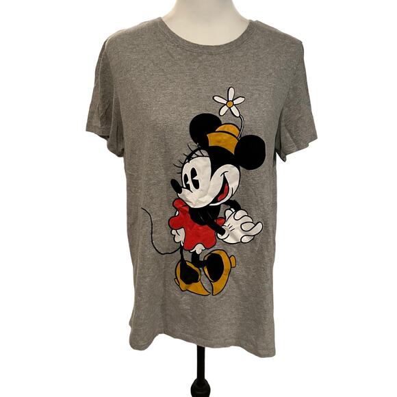 Disney Minnie Mouse Short Sleeve Shirt Gray  XXL - Picture 1 of 5